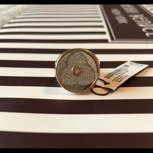 Henri Bendel Pave Signet Ring, Size 6